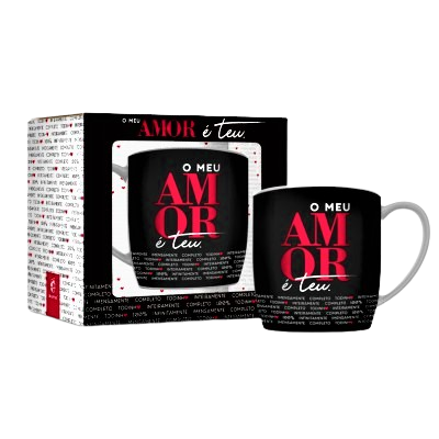 Caneca Porcelana Urban – O Meu Amor é Teu