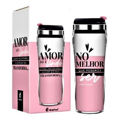 Copo Plástico Inox – Amor Que Nos Transforma